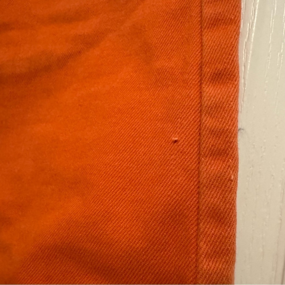 Ralph Lauren Polo Jeans Company womens denim mini skirt 8 orange vintage 90s Y2K - Picture 8 of 12